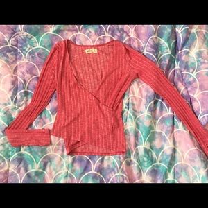 Pink long sleeve top